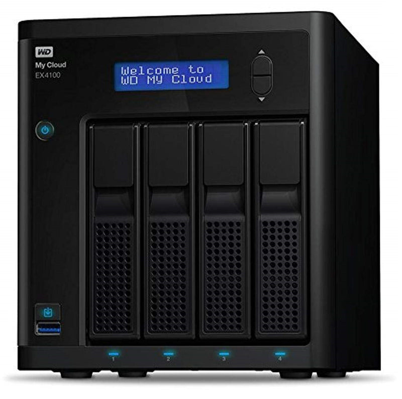 Western Digital WDBWZE0320KBK-NESN My Cloud EX4100 32TB 4-Bays Network Attached Storage