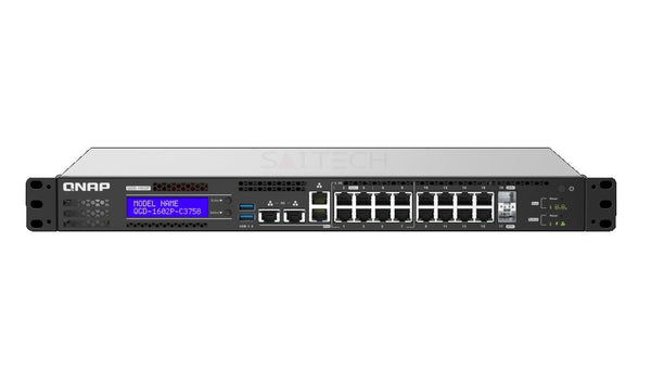 Qnap Qgd-1602P-C3558-8G-Us 18-Ports 4-Core 2.20Ghz Poe Switch Network Storages