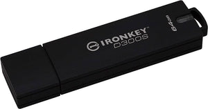 Kingston IKD300S/64GBCL IronKey 64GB D300S XTS USB3.1 Flash Drive
