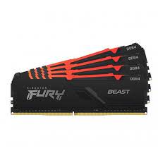 Kingston KF426C16BB1AK4/64 64GB Fury Beast RGB DDR4 SDRAM Memory Kit