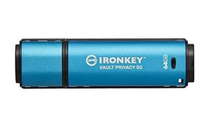 Kingston IKVP50/64GB IronKey 64GB Vault Privacy 50 USB3.2 Flash Drive