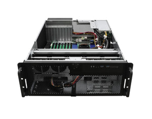 ASRock Rack 4U4G-GNR/HPR Intel Xeon 6700P/6500P/6700E Series Single Socket E2 2700W PSU 4U Rackmount Barebone GPU Workstation