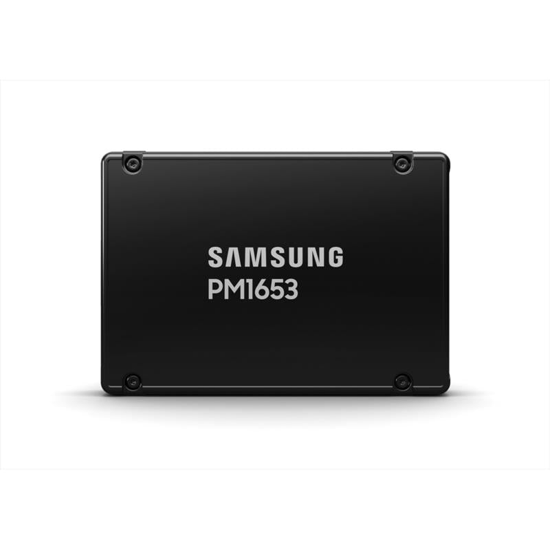 Samsung MZILG3T8HCLS-00A07 PM1653 3.84TB SAS 2.5-Inch Solid State Drive.