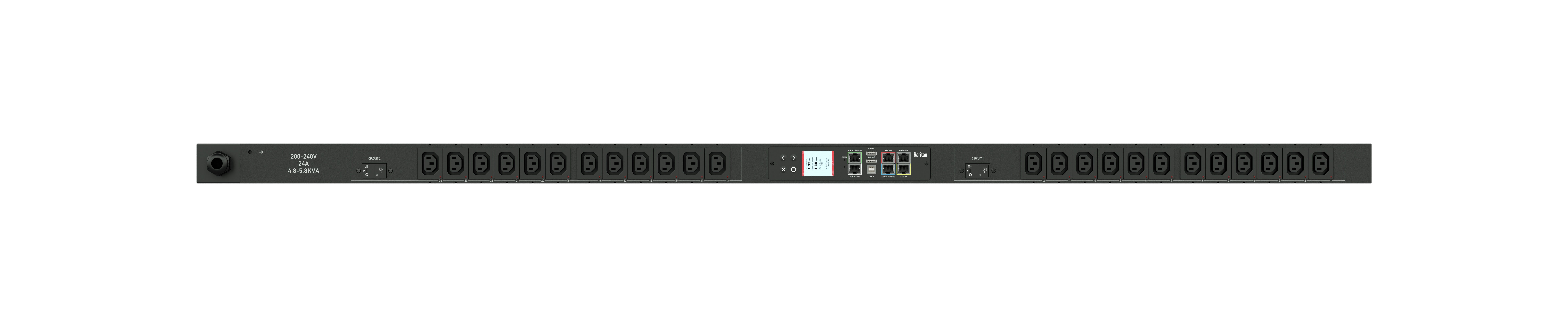 Raritan PX3-4496 24-Outlets 1-Phase 208V 5kVA Rack-Mount Power Distrib