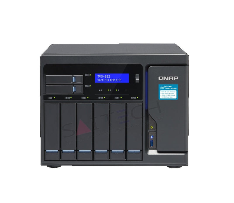 Qnap Tvs-882-I3-8G-Us 2-Core 3.70Ghz San/Nas Storage System Network Storages