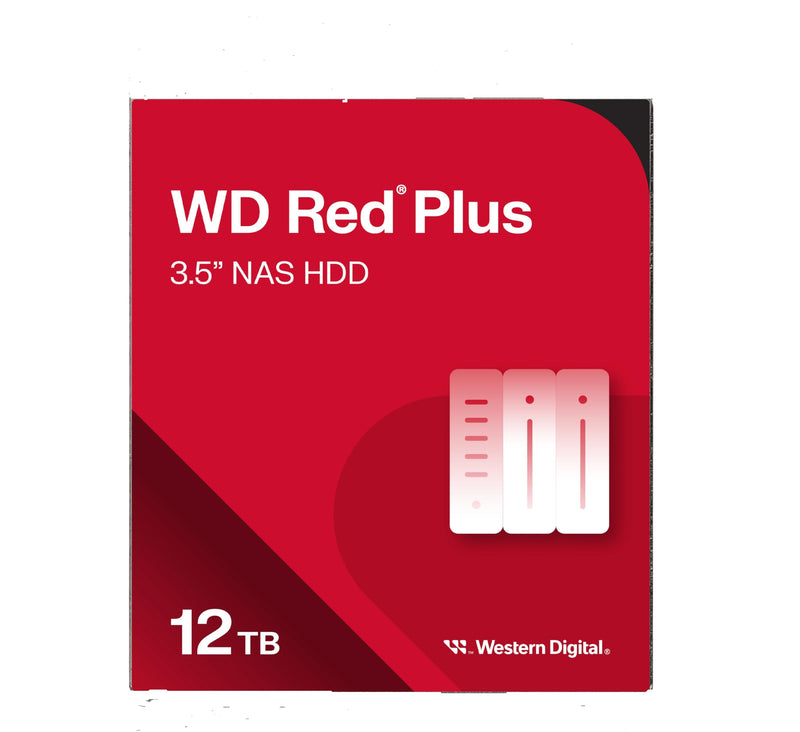 Western Digital WD120EFBX Red Plus 12TB 7200RPM SATA-6.0Gbps 3.5-Inch Hard Drive