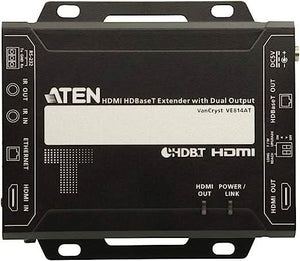 ATEN VE814AT 4096 x 2160 4K 1-Port Dual HDMI HDBaseT Cat 6a Transmitter.