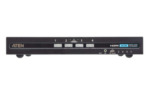 ATEN CS1184H4C 3840 x 2160 UHD 4-Port HDMI Secure Rack-Mountable KVM Switch.