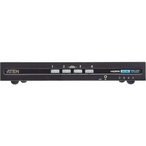 ATEN CS1184H4 3840 x 2160 UHD 4-Port HDMI Secure Rack-Mountable KVM Switch.
