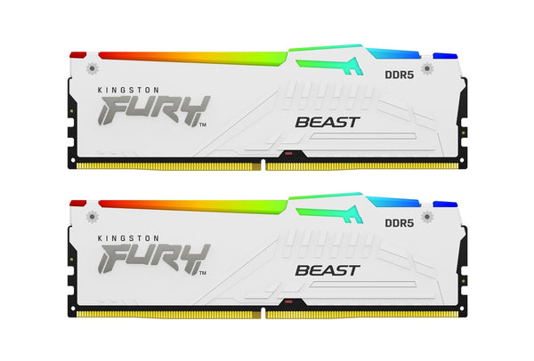 Kingston KF560C36BWEAK2-32 32GB Fury Beast White RGB EXPO DDR5 SDRAM Memory Kit
