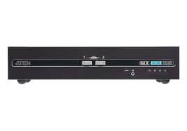 ATEN CS1142D4 3840 x 2160 UHD 2-Port DVI Dual Display Secure Rack-Mountable KVM Switch.