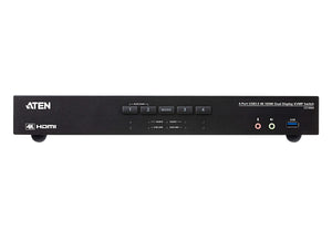 ATEN CS1844 4096 x 2160(4K) 4-Port HDMI Dual Display Secure Rack-Mountable KVM Switch.
