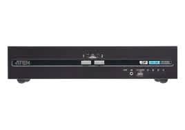ATEN CS1142DP4C 3840 x 2160 UHD 2-Port  USB Dual Display Secure KVM Switch.