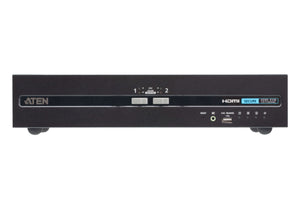 ATEN CS1142H4C 3840 x 2160 UHD 2-Port HDMI Dual Display Secure KVM Switch.
