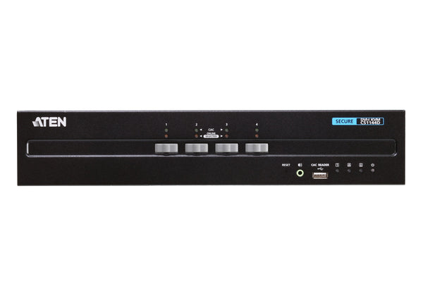 Aten Cs1144D 3840 X 2160 Uhd 4-Port Dvi Dual Display Secure Kvm Switch. Switch