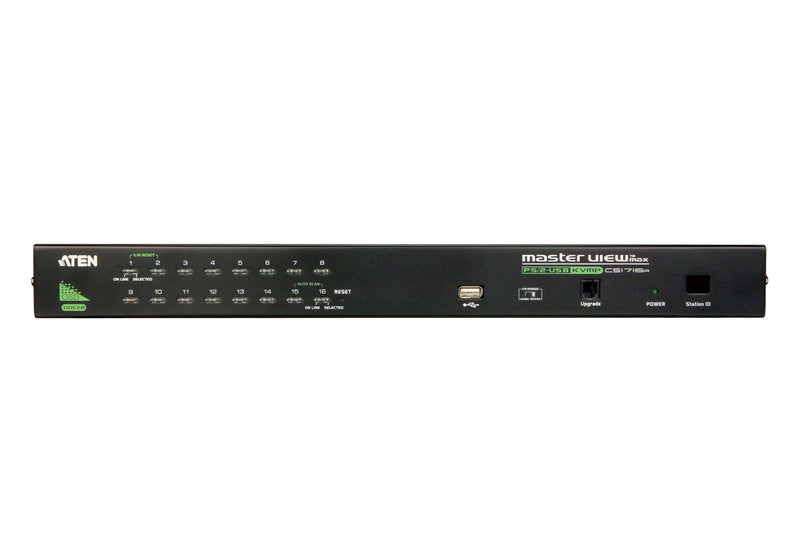 ATEN CS1716A 2048 x 1536 FHD 16-Port VGA Daisy-Chain KVM Switch.