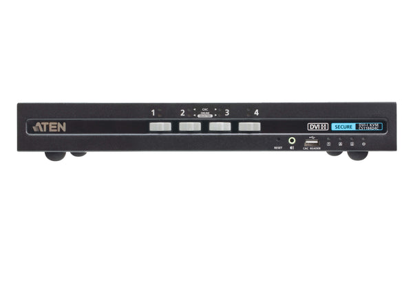 Aten Cs1184D4C 3840 X 2160 Uhd 4-Port Dvi Display Cac Kvm Switch. Switches