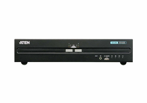 Aten Cs1142D 3840 X 2160 Uhd 2-Port Usb Dvi Dual Display Secure Kvm Switch. Switch