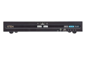 ATEN CS1182D4C 3840 x 2160 UHD 2-Port USB DVI Display Secure KVM Switch.