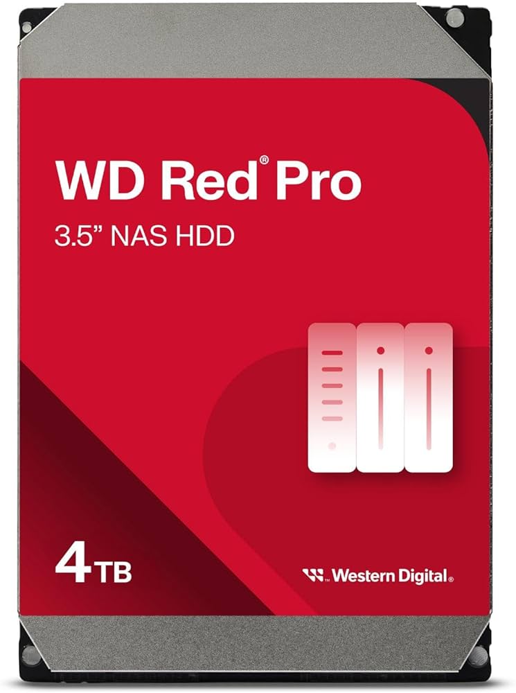 Western Digital WD4003FFBX Red Pro 4TB 7200RPM SATA-6.0Gbps 3.5-Inch Hard Drive