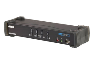ATEN CS1784A 2560 x 1600UHD 4-Port USB DVI Display Secure KVM Switch.
