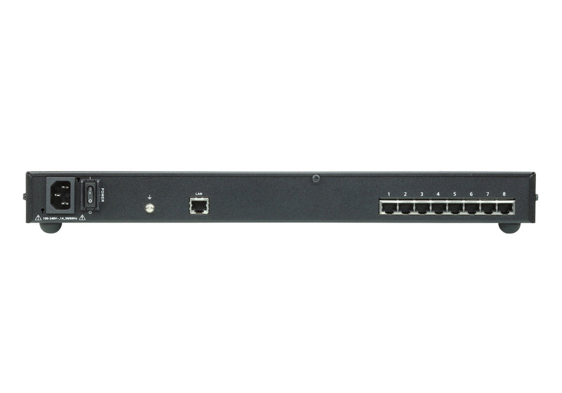 Aten SN9108 8-Port Console Server Gigabit Ethernet Rack-Mountable KVM Switch