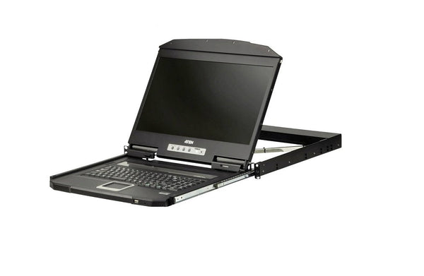 Aten Cl3100Nx 18.5-Inch Single Rail Ultra Short Depth Widescreen Lcd Console Kvm Switch Gad