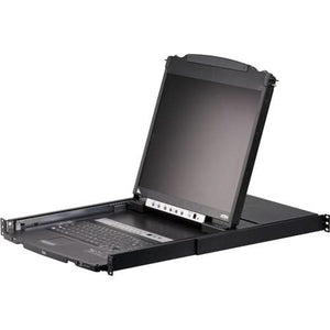 Aten CL5808NCKIT 8-Ports 19-Inch LCD Dual Rail 1U Rack-Mount Console KVM Switch