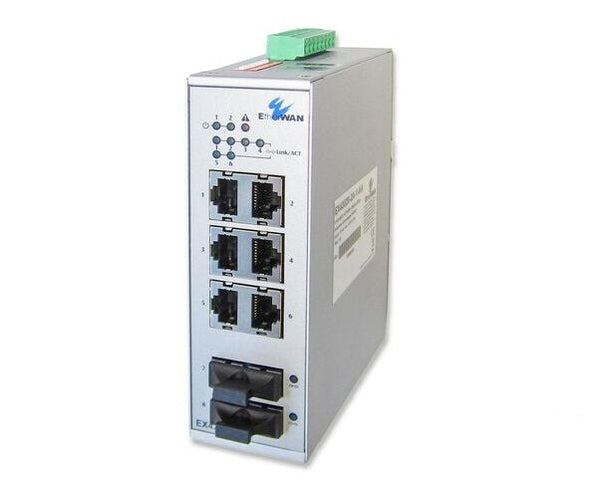 Etherwan Ex43026-2E-1-Aa 8-Ports 10/100Base-Tx Unmanaged Ethernet Switch