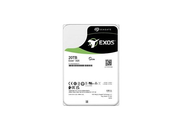 Seagate St20000Nm003D Exos X20 20Tb Sas-12Gbps 7200Rpm 3.5-Inch Hard Drive Hdd Gad