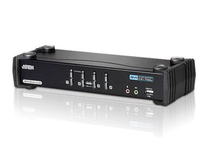 ATEN CS1784A-RT 2560 x 1600 UHD 4-Port USB Dual DVI Display Secure KVM Switch.
