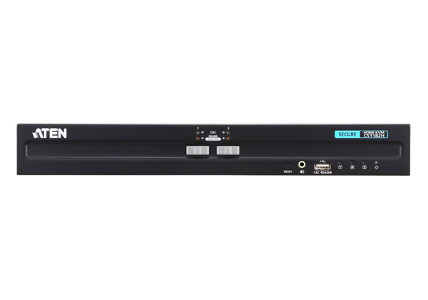 Aten Cs1182H 3840 X 2160 Uhd 2-Port Usb Ps/2 Display Secure Kvm Switch. Switches