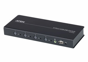 ATEN CS724KM 2560 x 1600 UHD 4-Port USB Display Secure KVM Switch.