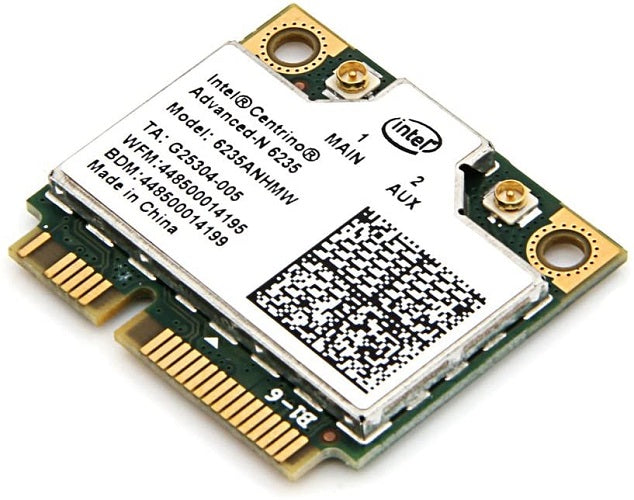 Intel 6235ANHMW Centrino 6200 300Mbps IEEE 802.11n Mini PCI Express Wi-Fi/Bluetooth Combo Network Adapter