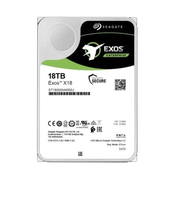 Seagate St18000Nm001J Exos X18 18Tb Sata-6Gbps 7200Rpm 3.5-Inch Hard Drive Hdd Gad