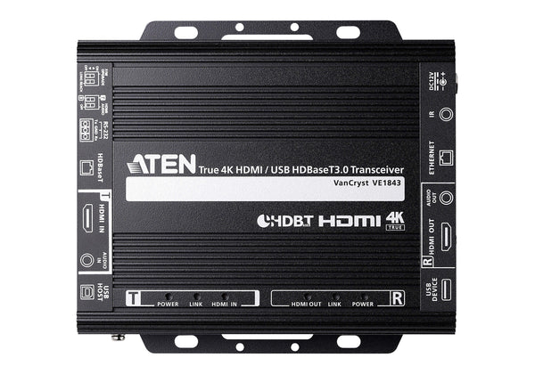 Aten Ve1843 4096 X 2160 4K Usb/Hdmi Video Extender Transmitter. Kvm Switches