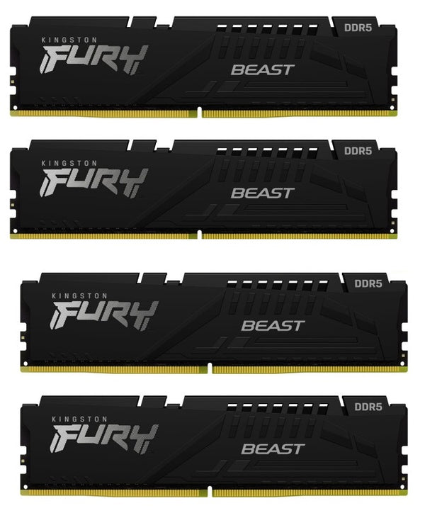 Kingston KF556C40BBK4-64 64GB Fury Beast Black XMP DDR5 SDRAM Memory Kit