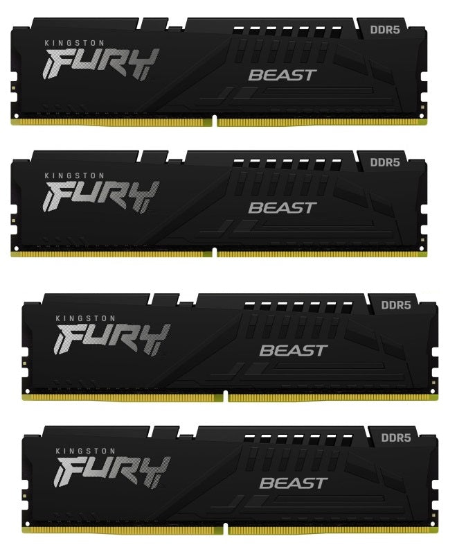 Kingston KF556C40BBK4-64 64GB Fury Beast Black XMP DDR5 SDRAM Memory Kit