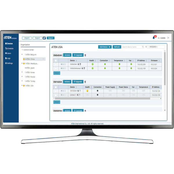 Aten Unizon-Std Video Manage 500 Matrix Management Software Device Kvm Switch Gad