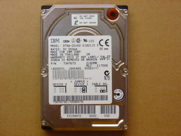 IBM 2.21GB 4200 RPM 12.5 MM Ultra DMA/ATA-2 IDE/EIDE