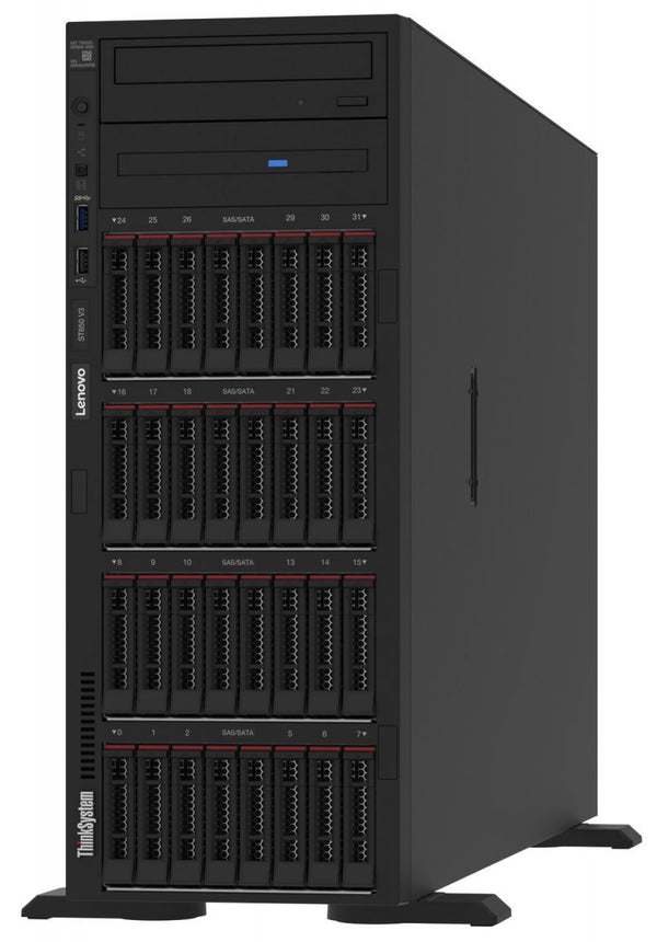 Lenovo 7D7A1002NA Think System ST650 V3 4410Y 12-Core 4U Tower Server
