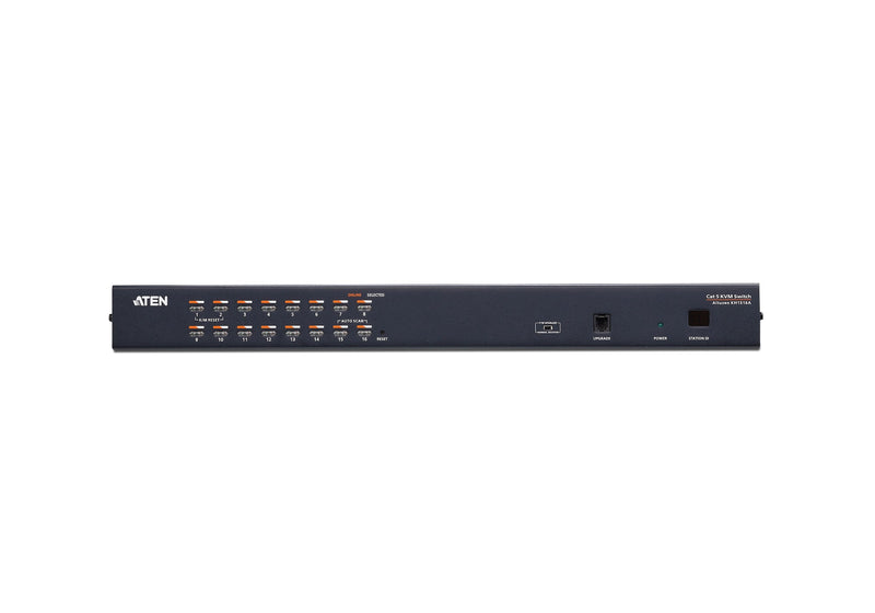 ATEN KH1516A 1600 x 1200 FHD 16-Port Multi-Interface Cat 5 KVM Switch.