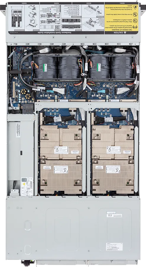 Gigabyte H263-V60-AAW1 NVIDIA Grace CPU Superchip 2U 4-Node 16-Bay Gen5 NVMe Rack-Mountable Server