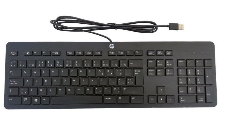 HP 803181-001 Slim KB Win 8 US Wired USB Desktop Keyboard