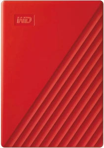 Western Digital WDBPKJ0040BRD-WESN My Passport Red 4TB USB-3.0 Portable Hard Drive.