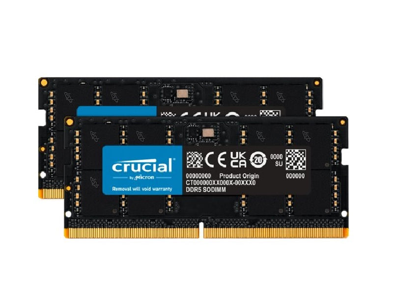 Crucial CT2K32G52C42S5 64GB 5200MHz DDR5 SDRAM Laptop Memory Kit