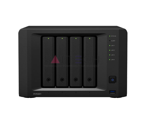 Synology Dva3221 32-Channels 4-Bays Deep Learning Standalone Nvr Network Storage