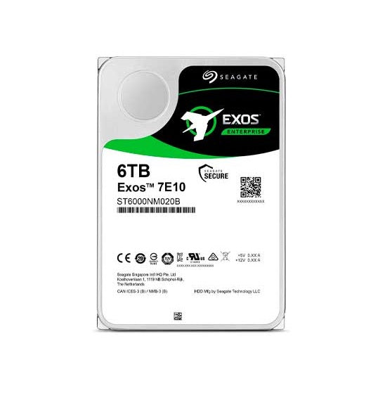 Seagate St6000Nm020B Exos 7E10 6Tb Sas-12Gbps 7200Rpm 3.5-Inch Hard Drive Hdd Gad