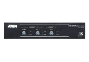 ATEN VM0202HB 4096 x 2160 4K 2-Ports HDMI Matrix KVM Switch.