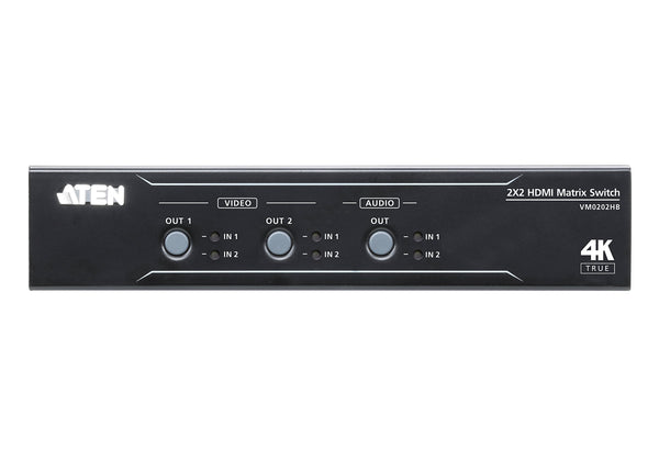 Aten Vm0202Hb 4096 X 2160 4K 2-Ports Hdmi Matrix Kvm Switch. Switches